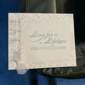 Wedding Keepsake Book with Ribbon
